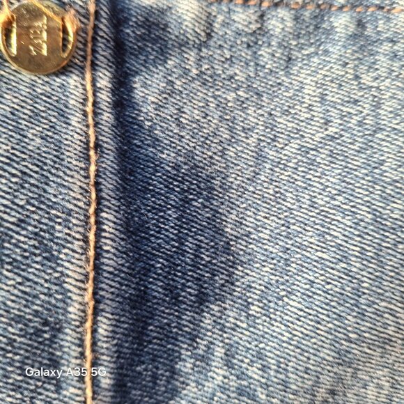 Zara Womens Wide-Leg Cropped Jeans Size 6 Medium Wash Denim Made In Bangladesh - Picture 8 of 11